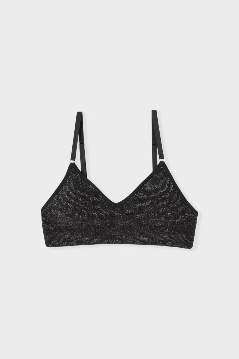 ETAM Bralette|Sin Aro|Sujetador sin costuras PLATEADO