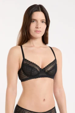 ETAM Balconette|Sujetadores Talla Grande: Copas D-G|Sujetador sin relleno NEGRO