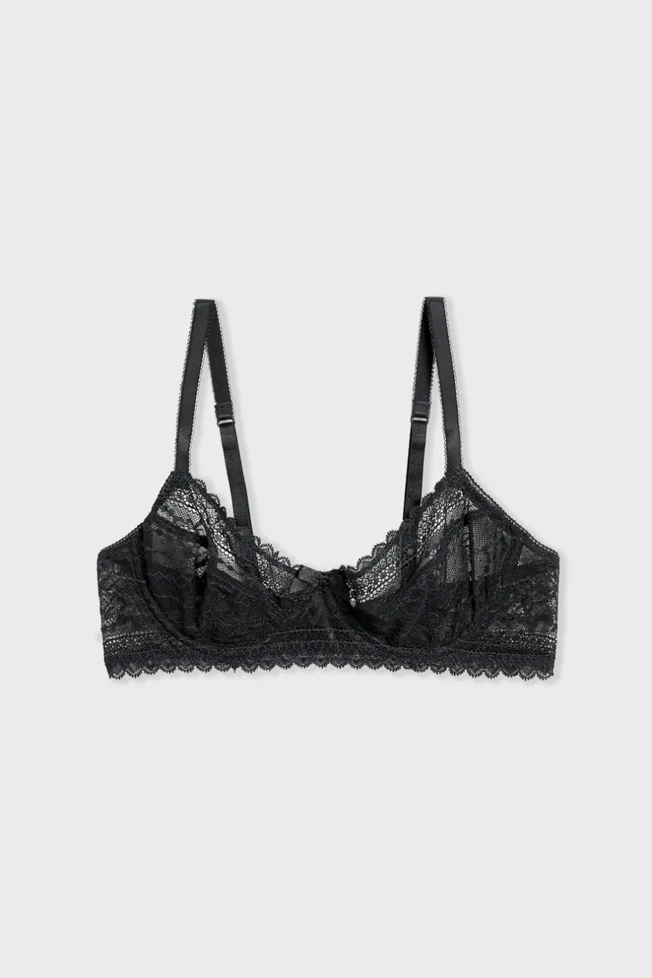 ETAM Balconette|Sujetadores Talla Grande: Copas D-G|Sujetador sin relleno NEGRO
