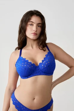 ETAM Sujetadores De Encaje|Sujetadores Talla Grande: Copas D-G|Sujetador sin relleno efecto reductor INDIGO