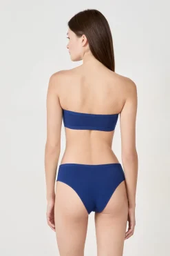 ETAM Sin Tirantes|Sin Aro|Sujetador sin tirantes sin aros de algodón orgánico elástico AZUL MARINO