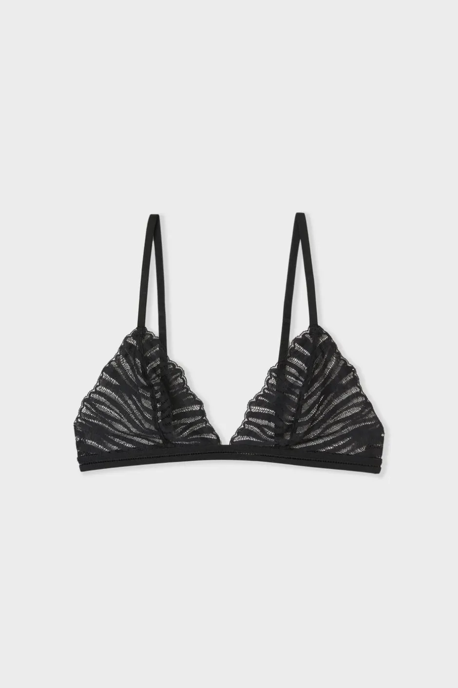 ETAM Sujetadores De Encaje|Sujetadores Sexy|Sujetador triangular de encaje NEGRO