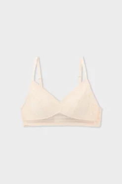 ETAM Sujetadores Post-Mastectomía|Sujetadores Talla Grande: Copas D-G|Sujetador triangular sin aros post-mastectomía ROSA NUDE
