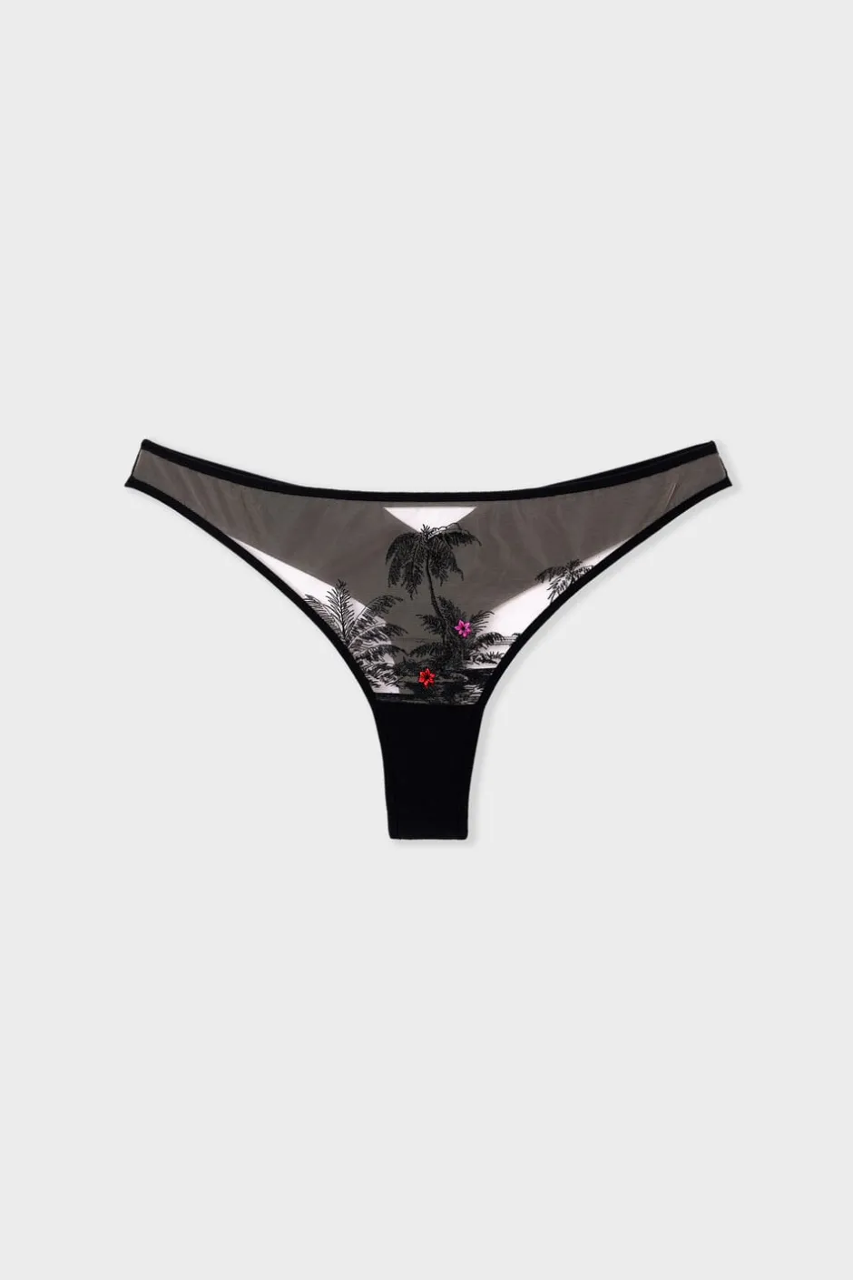 ETAM Tanga Brasileño|Tanga bordado NEGRO