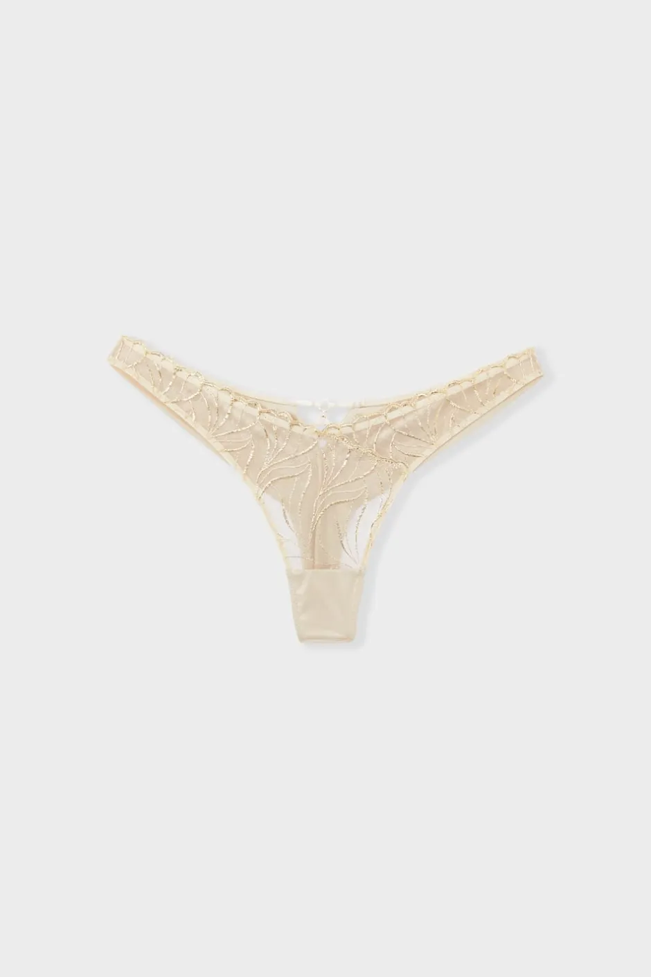 ETAM Tanga Brasileño|Tanga bordado ORO