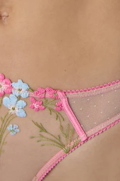 ETAM Tanga|Tanga bordado AZUL