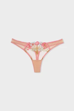 ETAM Tanga|Tanga bordado AZUL