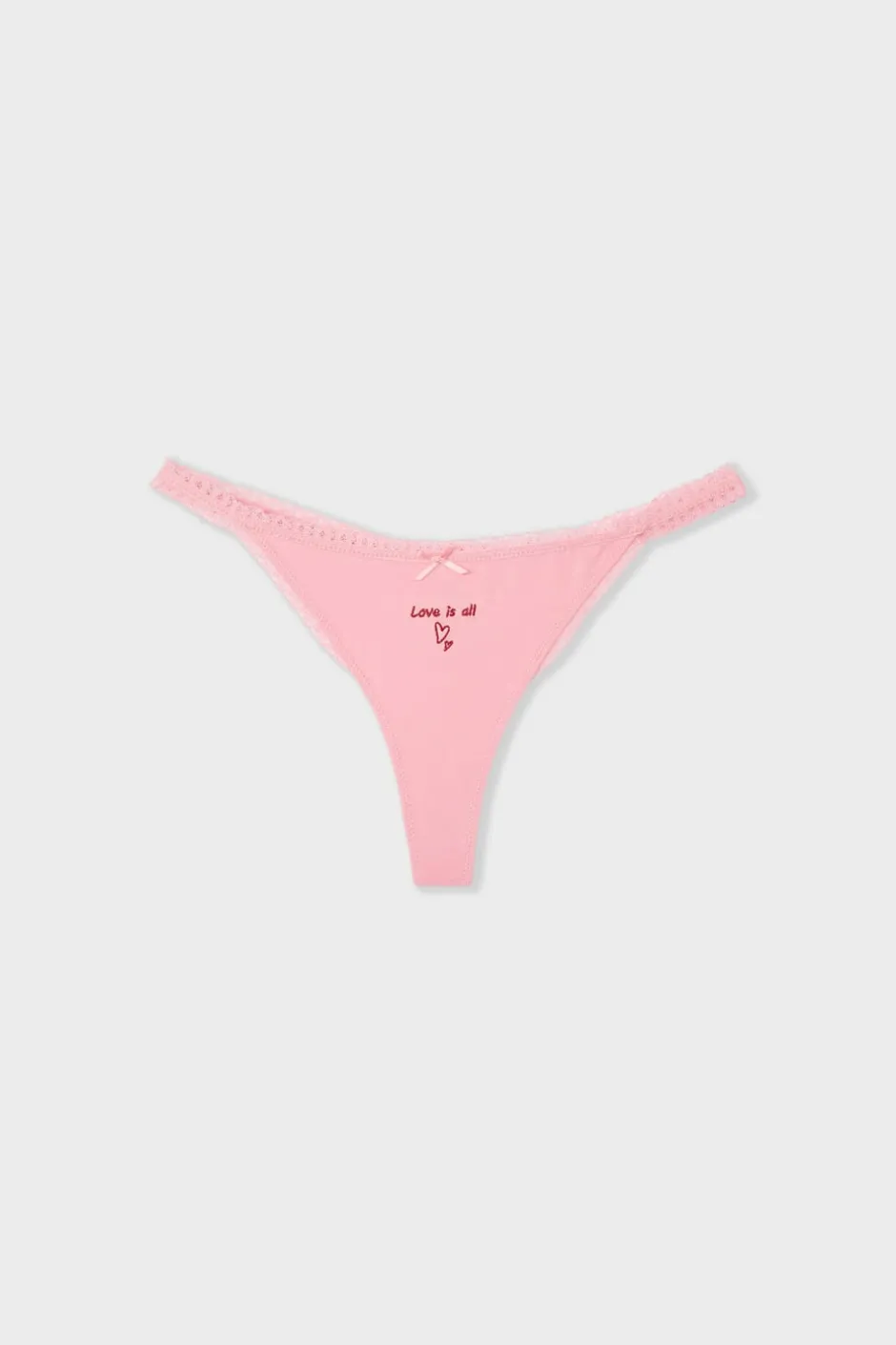 ETAM Braguitas Sexy|Tanga|Tanga de algodón ROSA