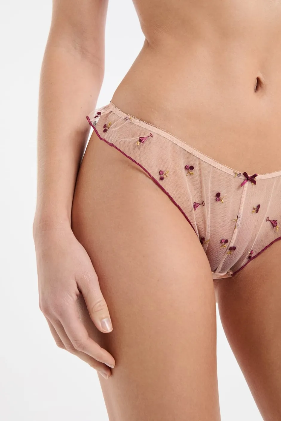 ETAM Tanga Brasileño|Tanga de bordado estampado BLUSH