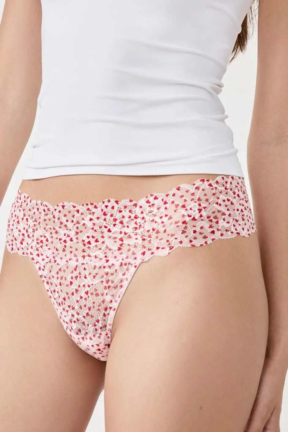 ETAM Tanga|Braguitas Encaje|Tanga de encaje ESTAMPADO