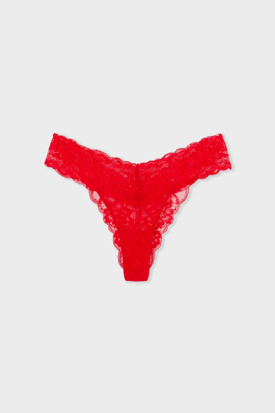ETAM Tanga Brasileño|Braguitas Party|Tanga de encaje ROJO