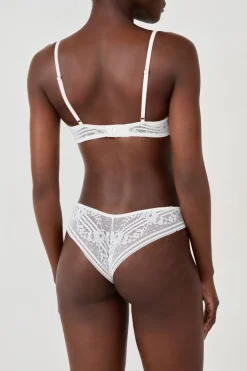 ETAM Braguitas Encaje|Tanga Brasileño|Tanga de encaje BEIGE
