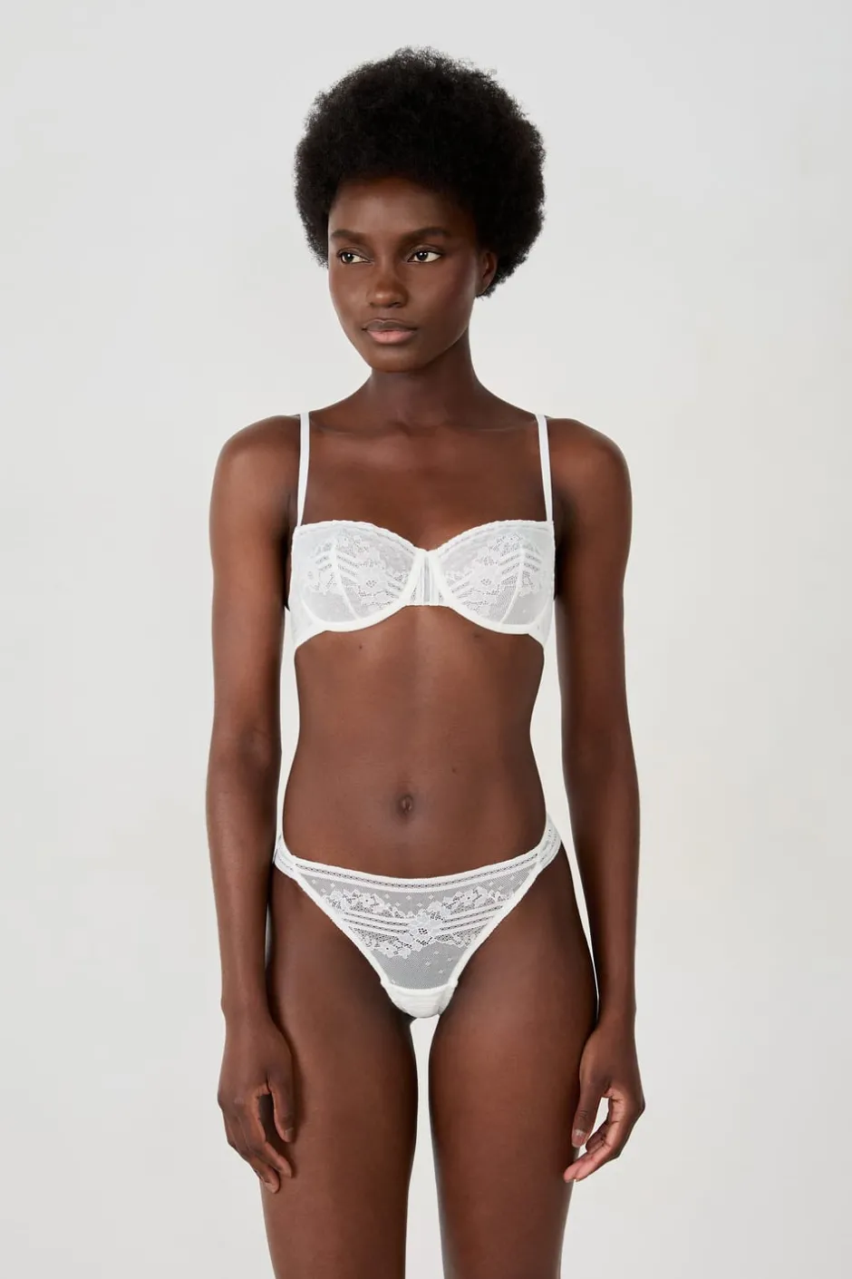 ETAM Braguitas Encaje|Tanga Brasileño|Tanga de encaje BEIGE