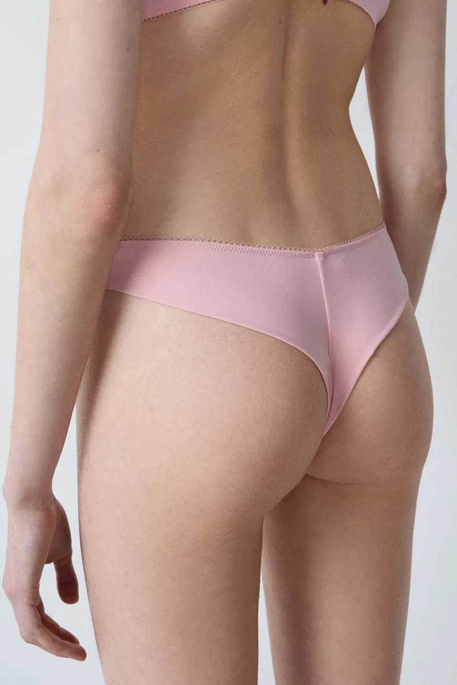 ETAM Tanga Brasileño|Braguitas Encaje|Tanga de encaje ROSA EMPOLVADO
