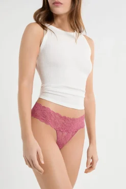 ETAM Braguitas Encaje|Tanga|Tanga de encaje BLUSH