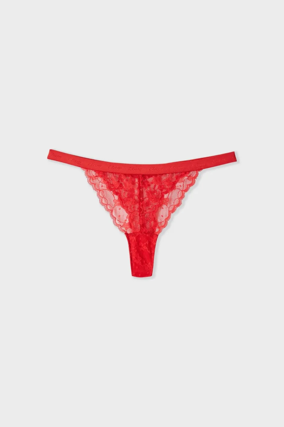 ETAM Tanga Brasileño|Braguitas Encaje|Tanga de encaje ROJO