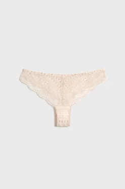 ETAM Braguitas Encaje|Tanga Brasileño|Tanga de encaje ROSA P&Aacute;LIDO