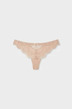 ETAM Braguitas Encaje|Tanga Brasileño|Tanga de encaje PETUNIA