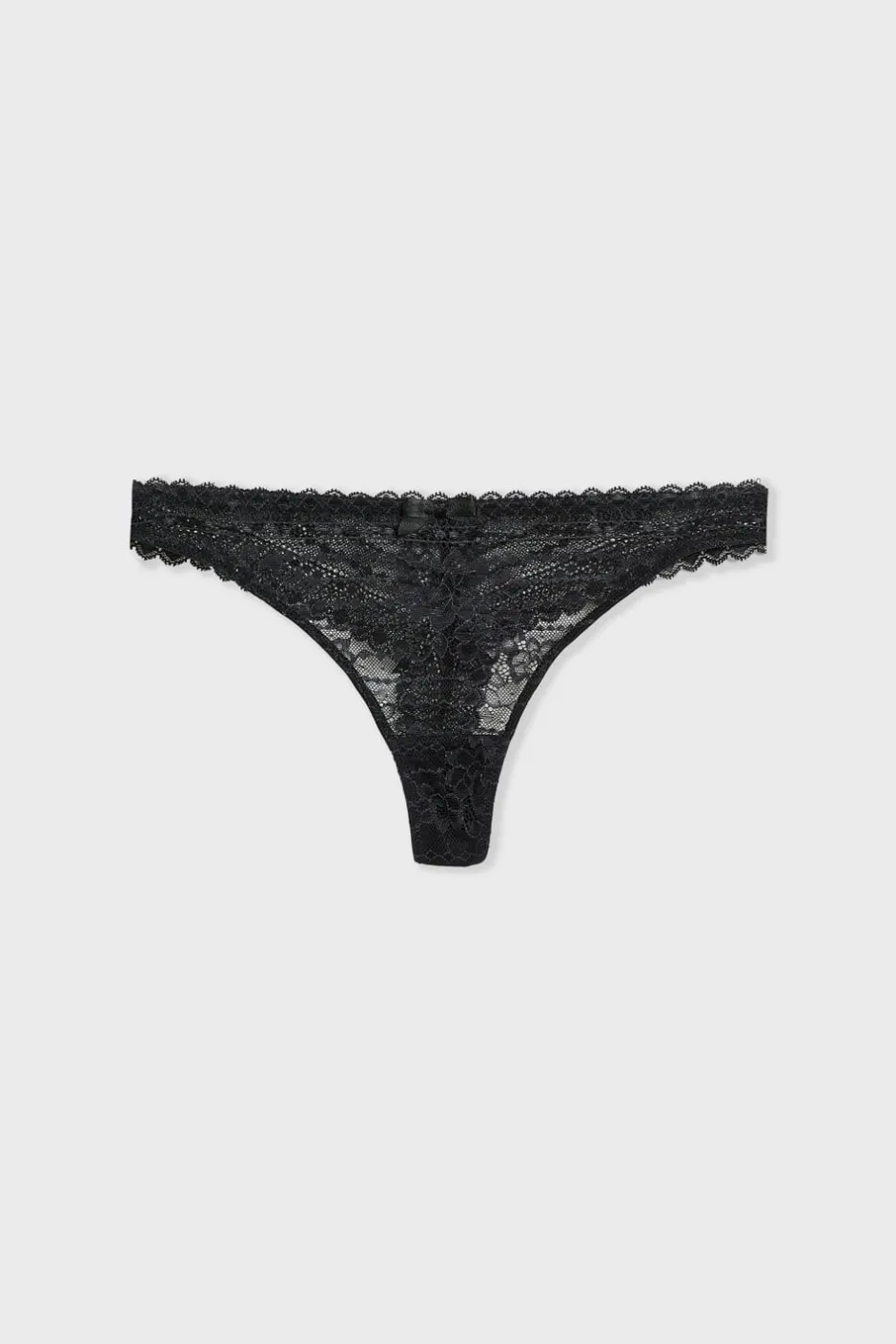 ETAM Braguitas Encaje|Tanga Brasileño|Tanga de encaje NEGRO
