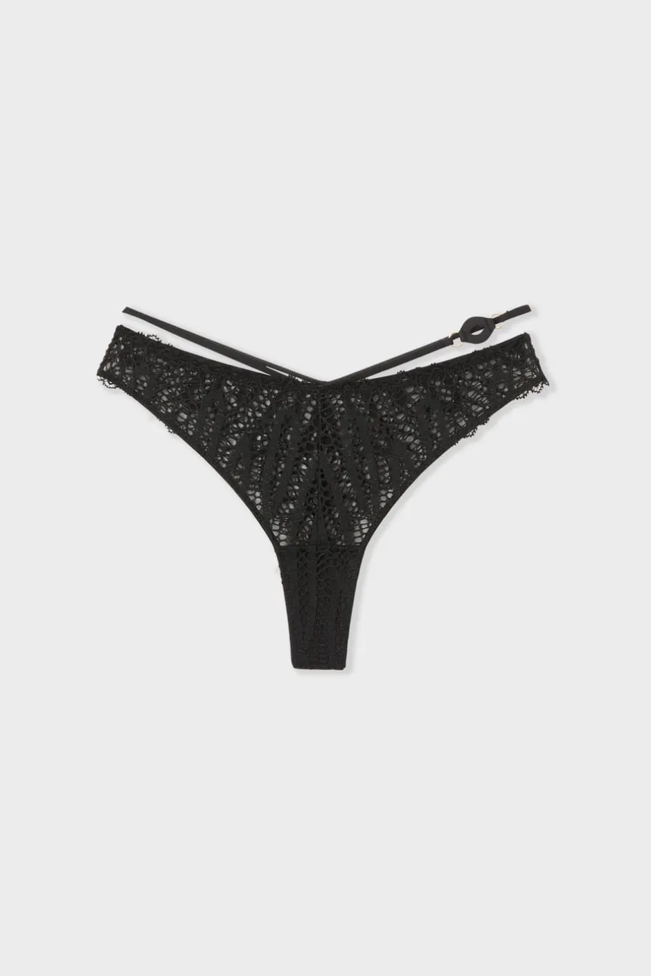 ETAM Braguitas Encaje|Tanga Brasileño|Tanga de encaje NEGRO