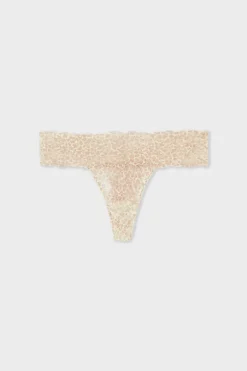 ETAM Braguitas Encaje|Tanga|Tanga de encaje ESTAMPADO