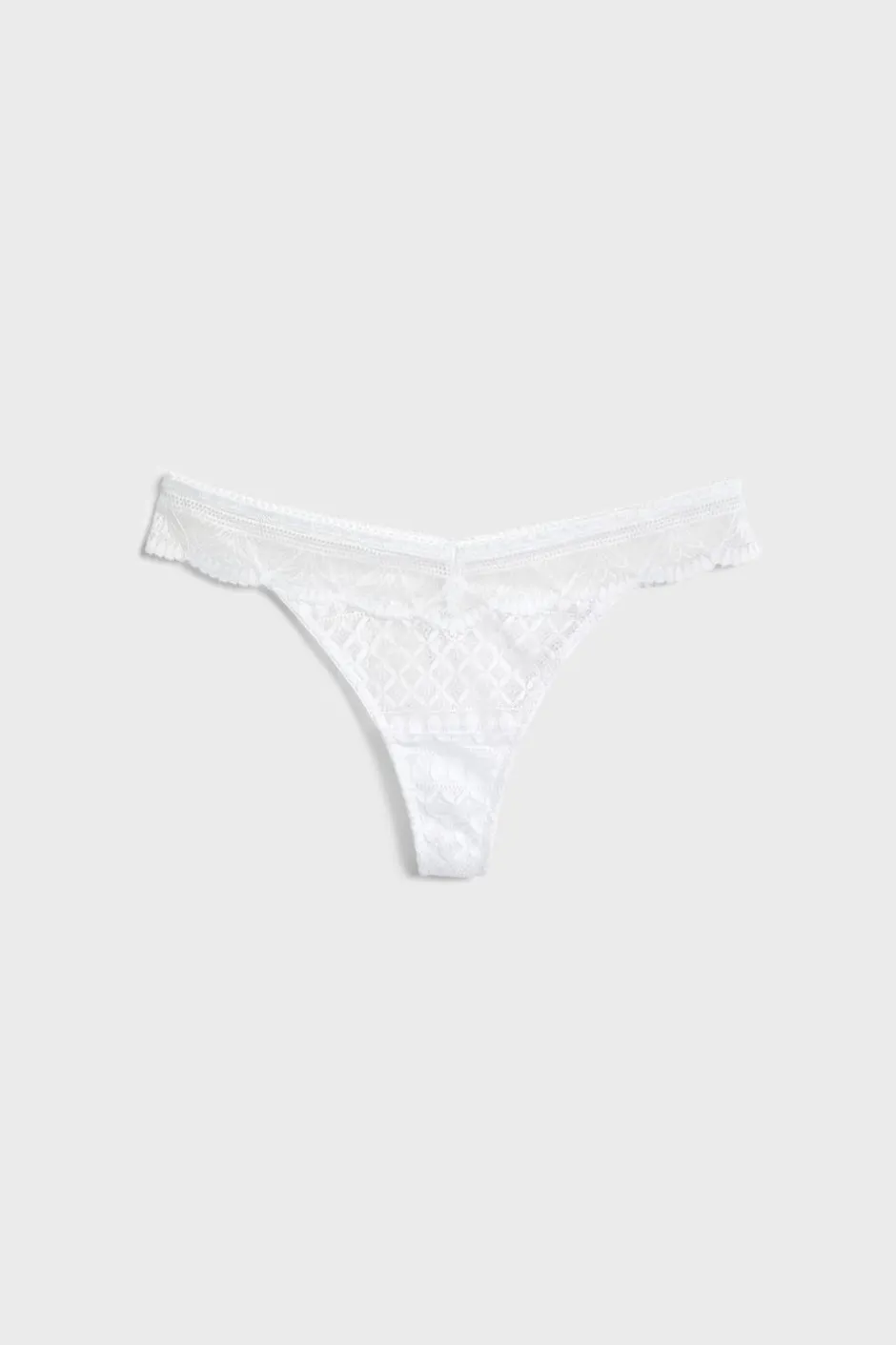 ETAM Braguitas Novias|Tanga|Tanga de encaje BLANCO