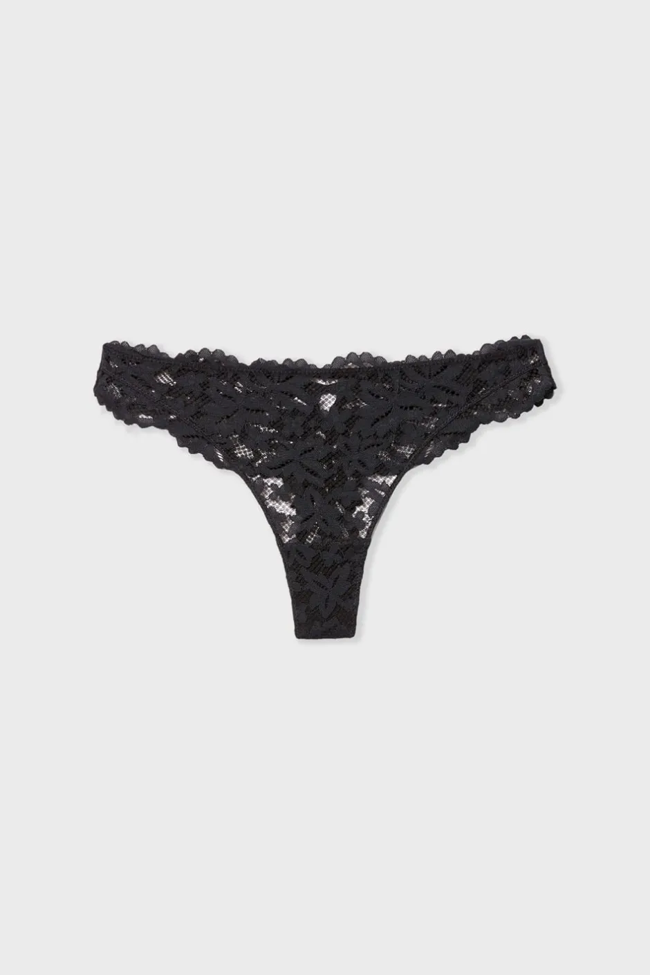 ETAM Braguitas Encaje|Tanga Brasileño|Tanga de encaje NEGRO