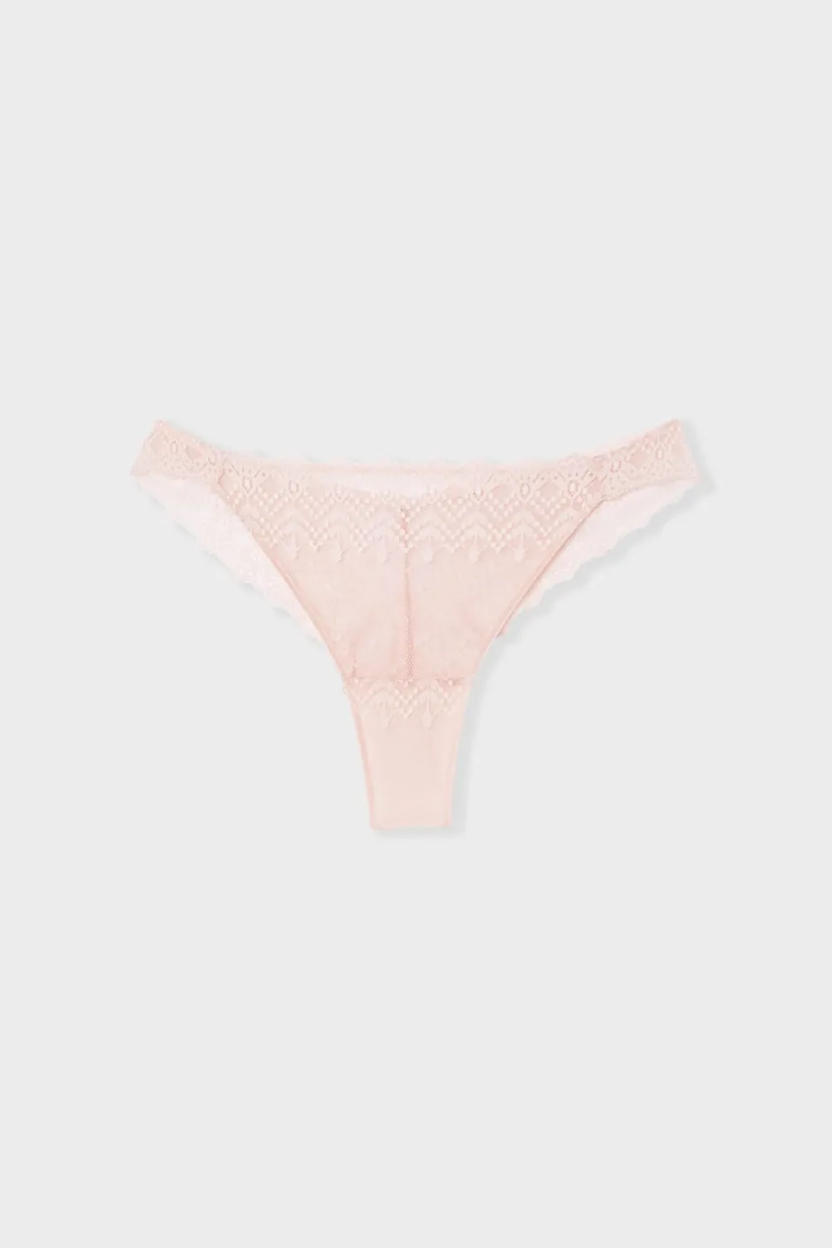 ETAM Tanga Brasileño|Novedades Braguitas|Tanga de encaje BLUSH