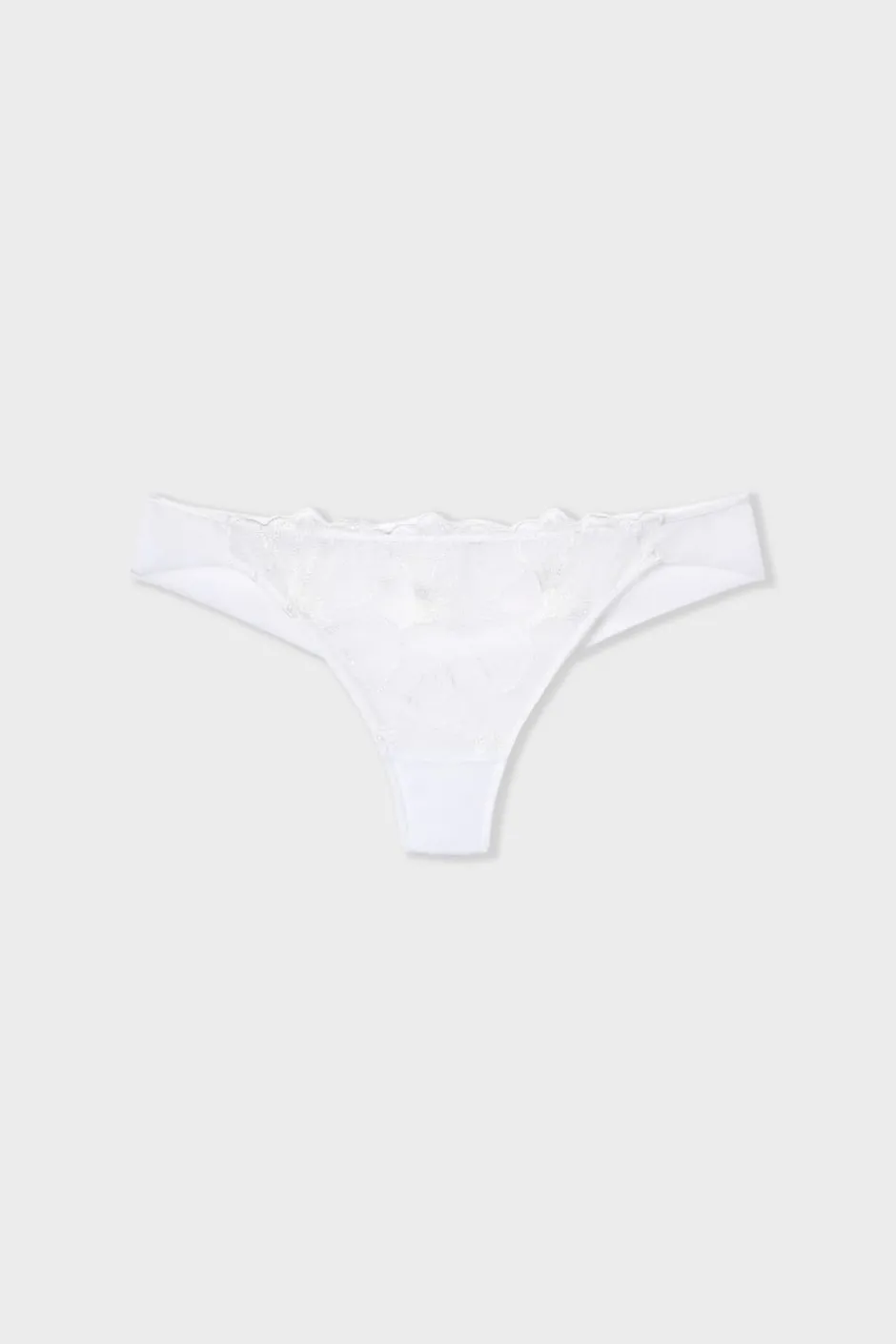ETAM Braguitas Novias|Braguitas Encaje|Tanga de encaje BLANCO