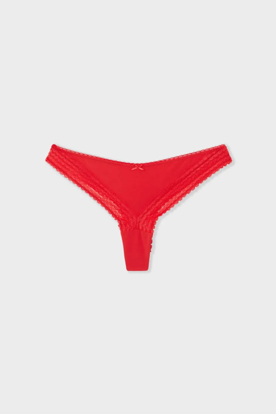 ETAM Braguitas Sexy|Braguitas Encaje|Tanga de encaje ROJO