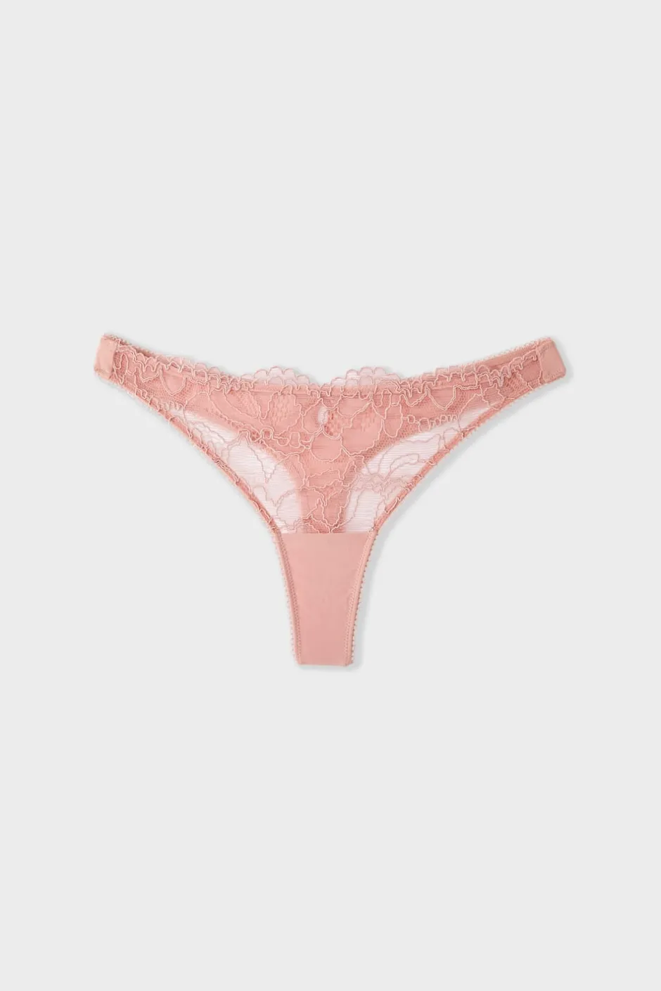 ETAM Tanga|Braguitas Encaje|Tanga de encaje ROSA EMPOLVADO