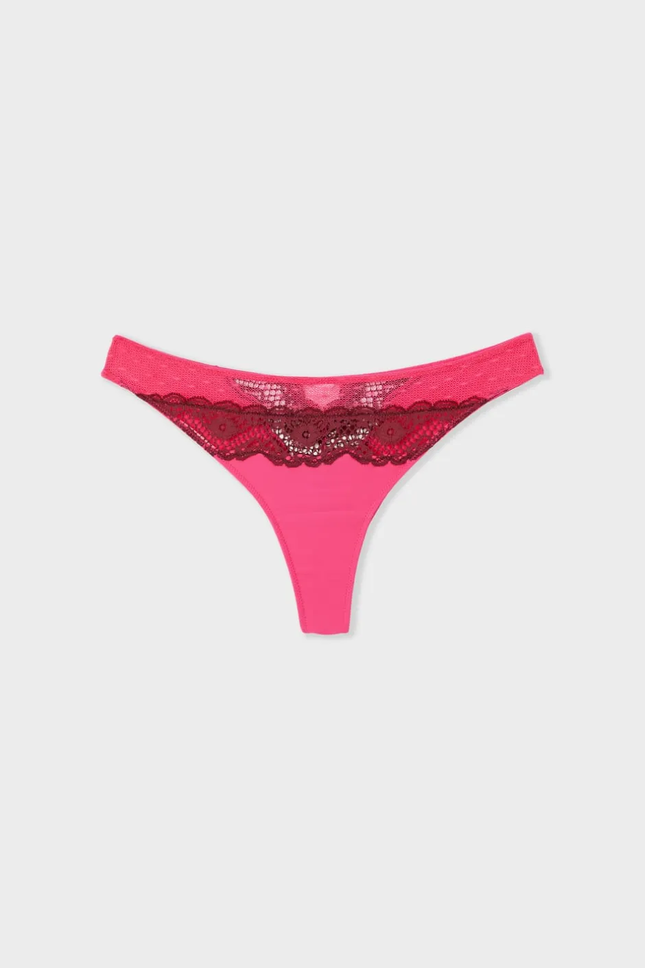 ETAM Braguitas Encaje|Tanga Brasileño|Tanga de encaje PETUNIA