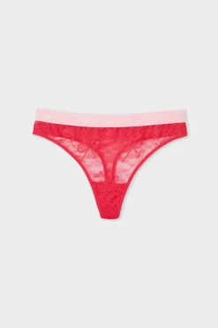ETAM Braguitas Encaje|Novedades Braguitas|Tanga de encaje x Lemonade Dolls FUSHIA