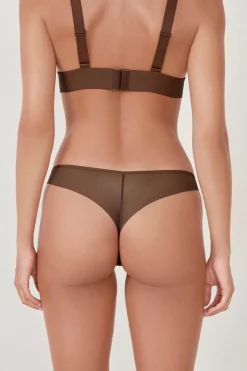 ETAM Braguitas Novias|Braguitas Invisibles|Tanga de malla MARR&Oacute;N