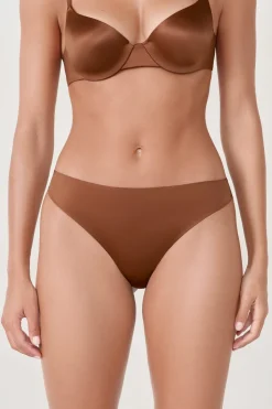 ETAM Braguitas Invisibles|Novedades Braguitas|Tanga de microfibra MARRÓN