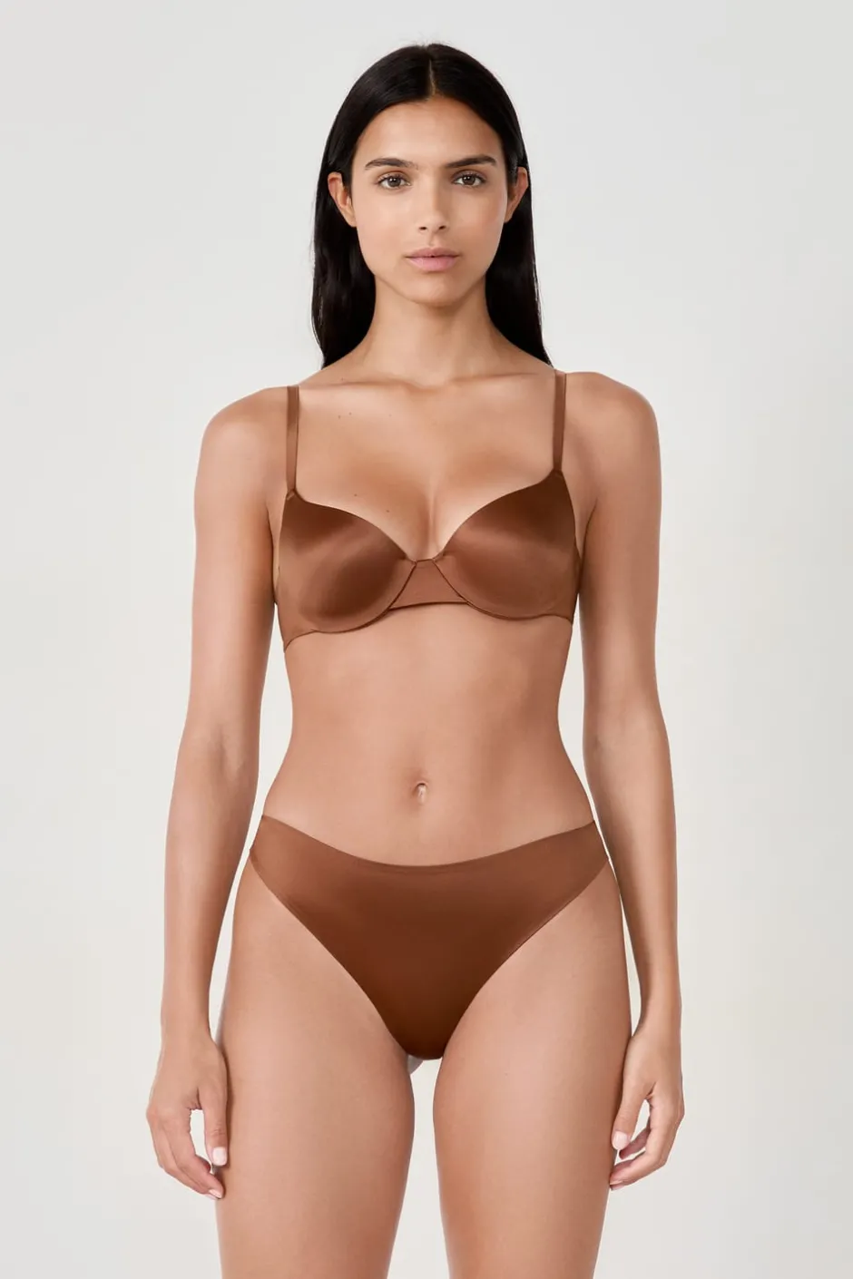 ETAM Braguitas Invisibles|Novedades Braguitas|Tanga de microfibra MARRÓN