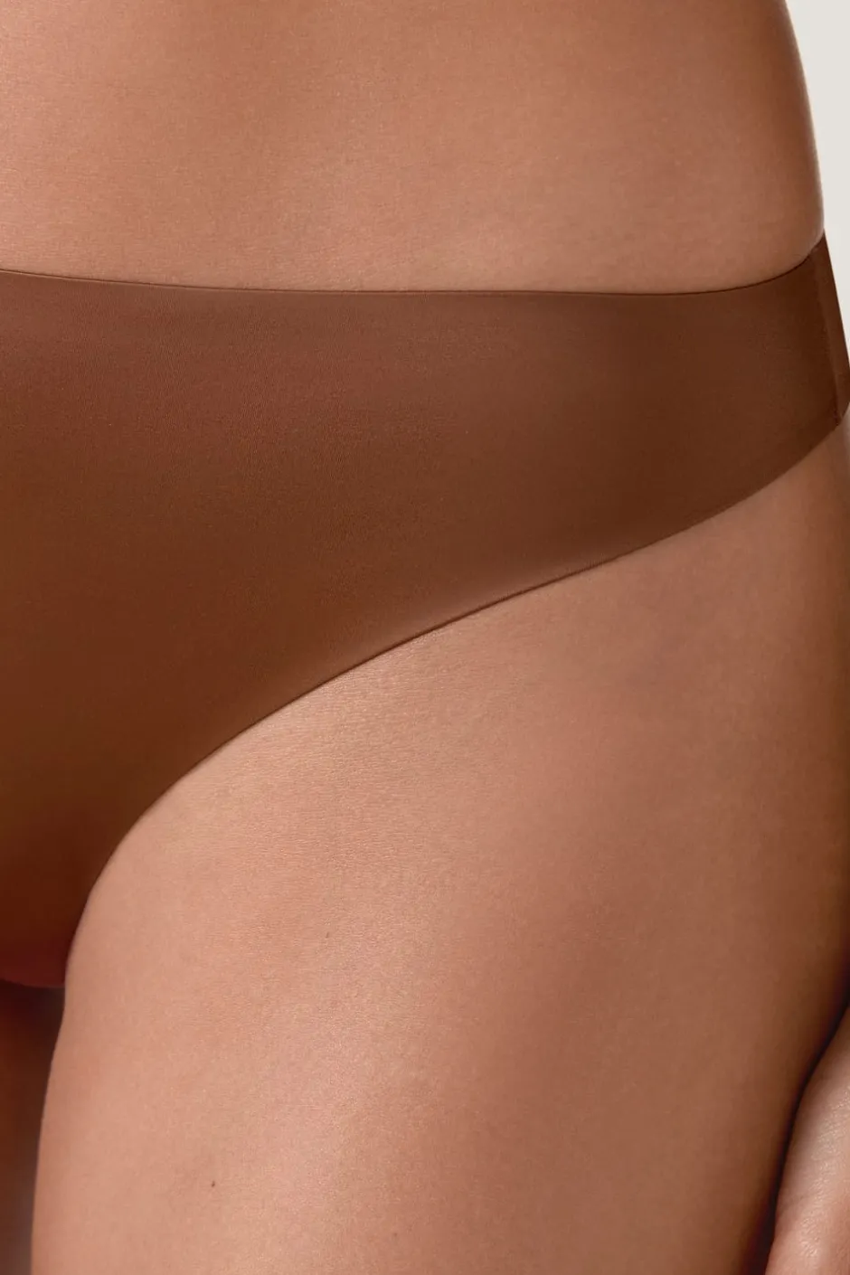 ETAM Braguitas Invisibles|Novedades Braguitas|Tanga de microfibra MARRÓN