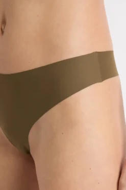 ETAM Braguitas Invisibles|Tanga|Tanga de microfibra VERDE