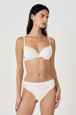 ETAM Braguitas Invisibles|Tanga Brasileño|Tanga de microfibra satinada CRUDO