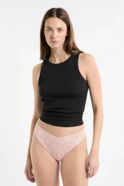 ETAM Tanga Brasileño|Braguitas Party|Tanga de microfibra sin costuras con motivos BLUSH