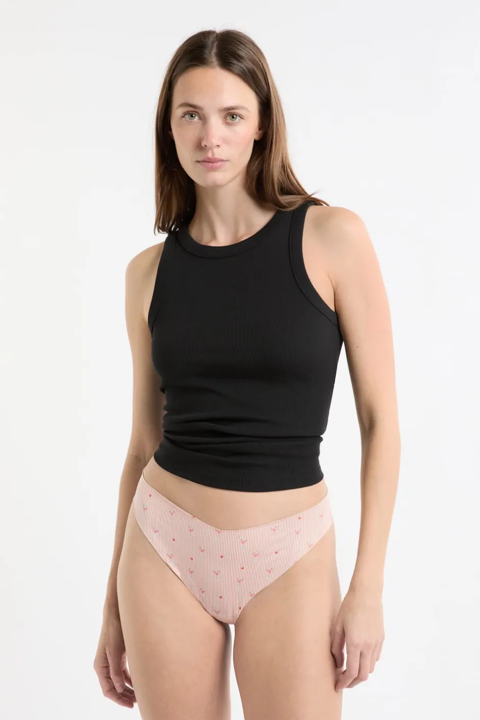 ETAM Tanga Brasileño|Braguitas Party|Tanga de microfibra sin costuras con motivos BLUSH