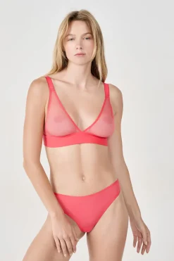 ETAM Braguitas Invisibles|Tanga|Tanga de tul CORAL