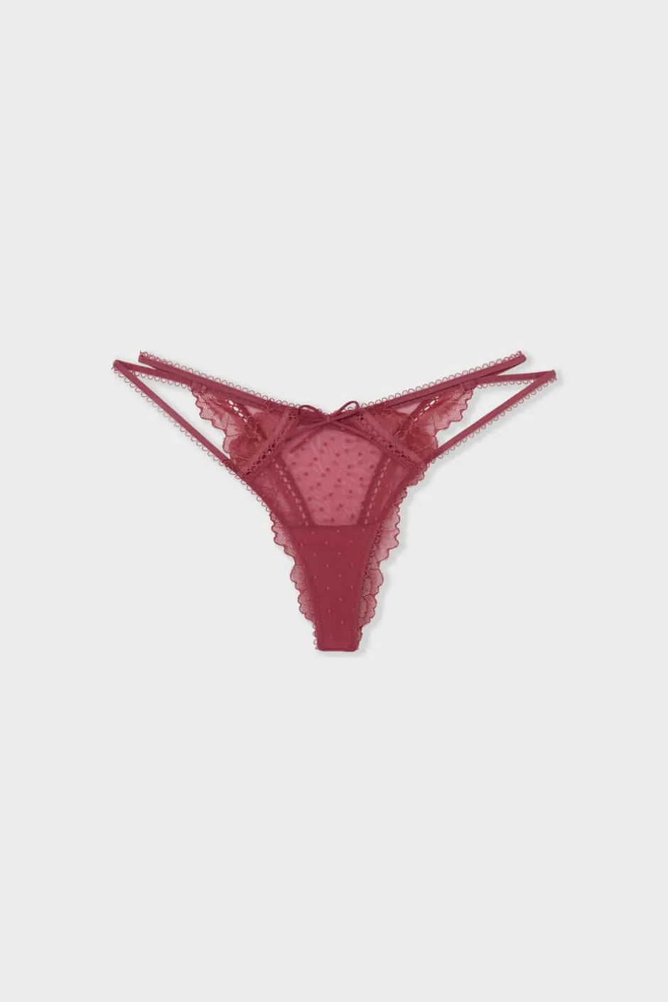 ETAM Braguitas Sexy|Tanga Brasileño|Tanga de tul y encaje GRENADINE