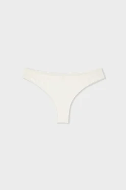ETAM Braguitas Invisibles|Tanga Brasileño|Tanga détails dentelle ECRU