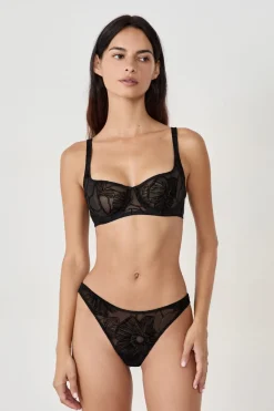 ETAM Tanga Brasileño|Tanga estampado NEGRO