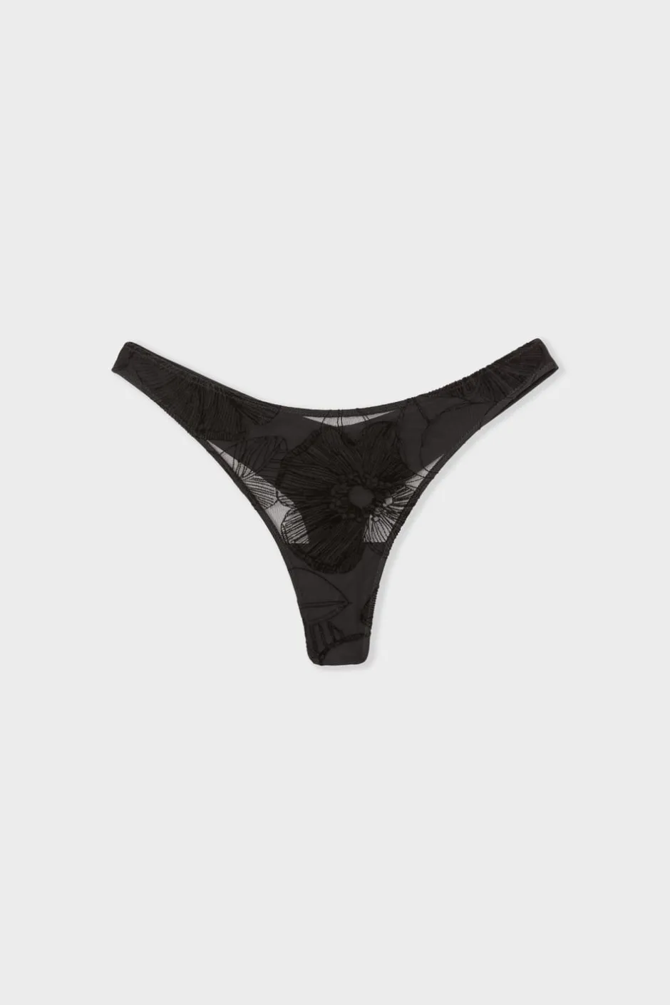 ETAM Tanga Brasileño|Tanga estampado NEGRO