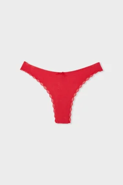ETAM Braguitas Party|Tanga Brasileño|Tanga liso ROJO