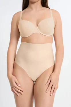 ETAM Braguitas Moldeadoras|Braguitas Invisibles|Tanga moldeador - fuerte sujeción BEIGE