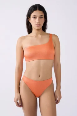 ETAM Tops Brassiere|Top bikini asimétrico NARANJA