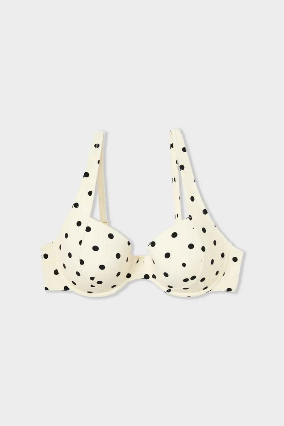 ETAM Con Aro|Top bikini balconet de lunares ESTAMPADO